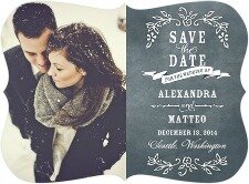 Rustic Chalkboard save the date wedding paper divas_Small