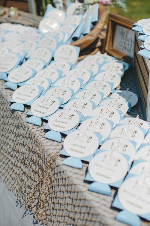 Blissful Events Escort Cards